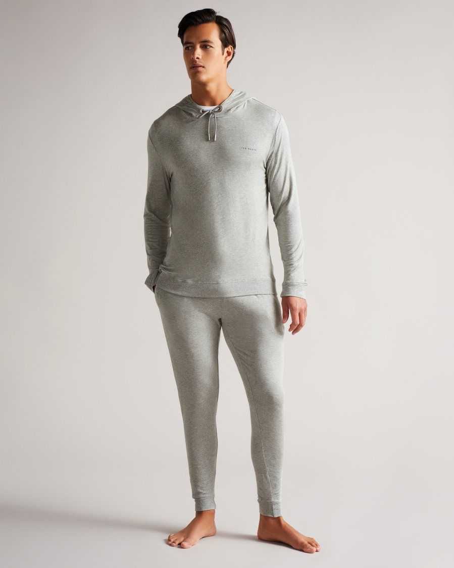 Ted Baker Sparww Solid Modal Hoodie Grey | 86430-QAXT