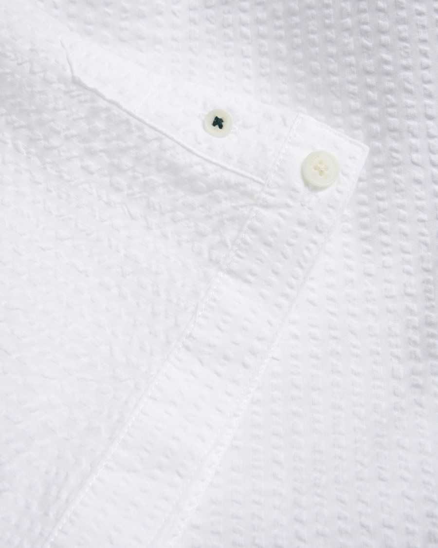 Ted Baker Stansho Short Sleeve Seersucker Shirt White | 41027-SALI