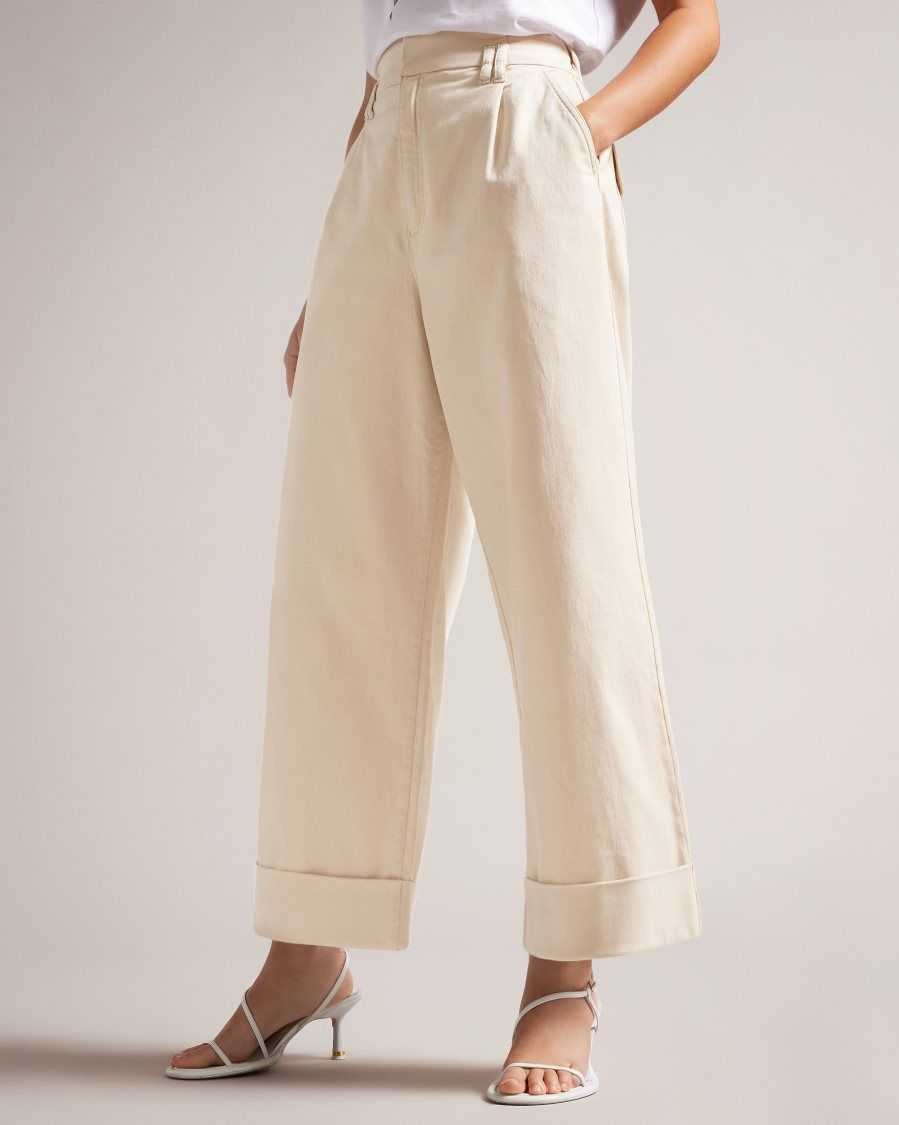 Ted Baker Steviey Wide Leg Tailored Trousers Light Nude | 01954-DLYU