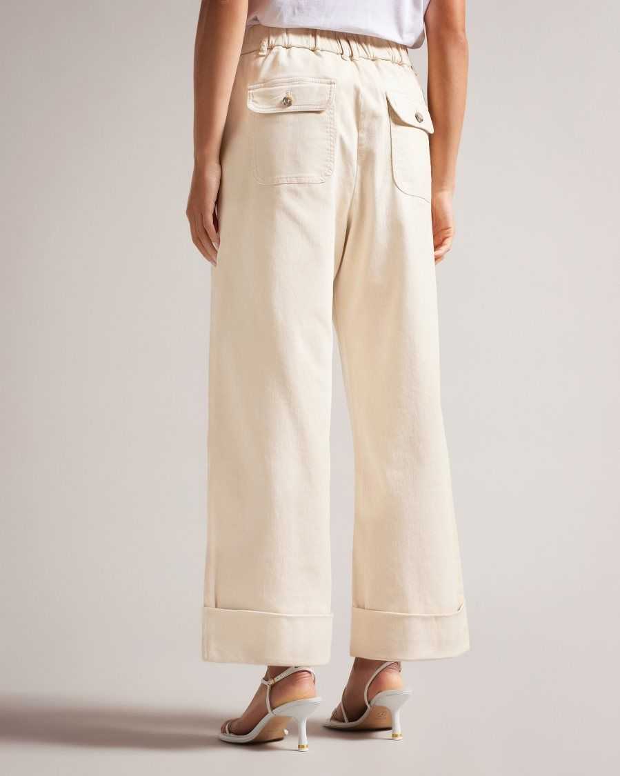 Ted Baker Steviey Wide Leg Tailored Trousers Light Nude | 01954-DLYU