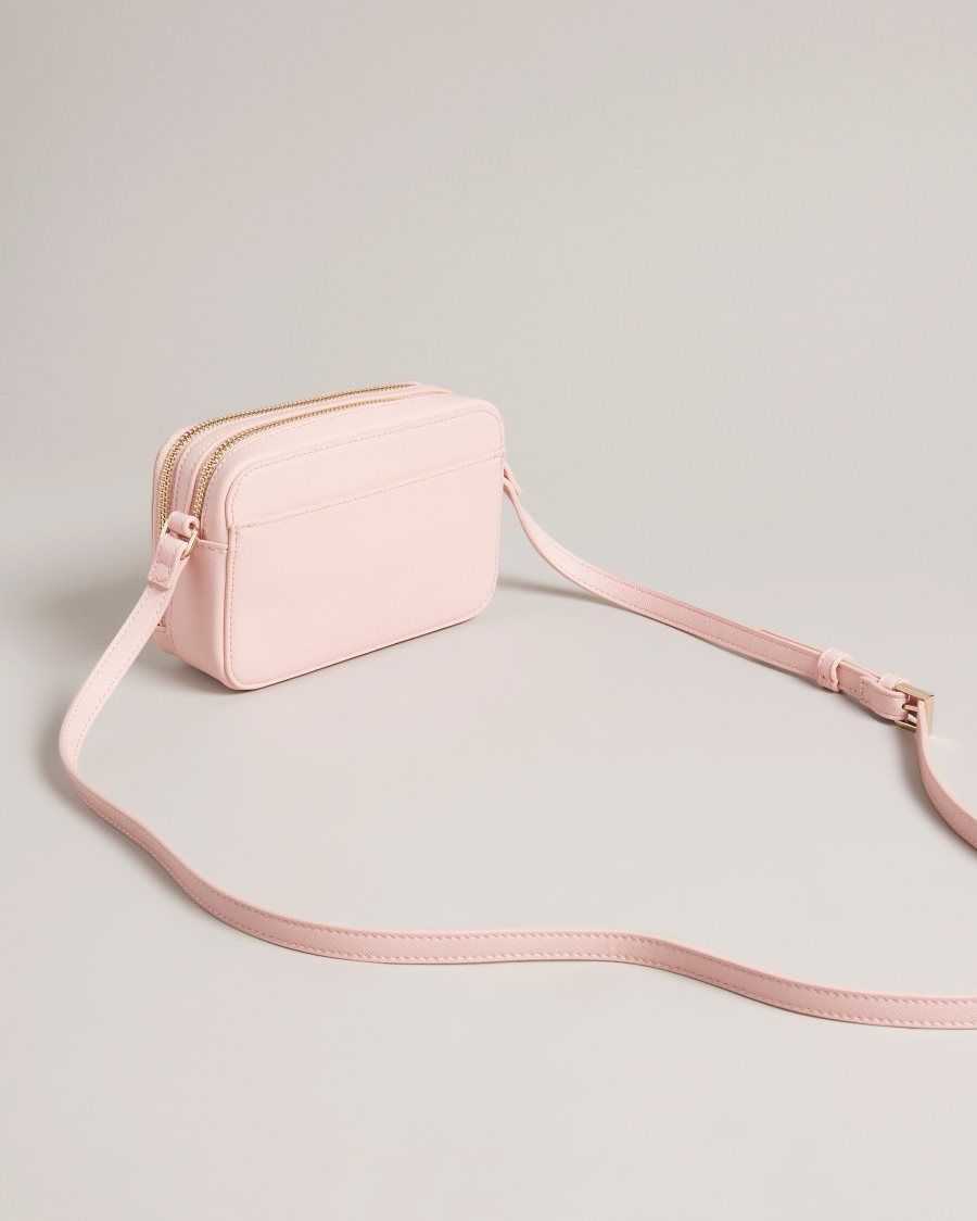 Ted Baker Stinah Heart Studded Small Camera Bag Pale Pink | 74638-WXUM