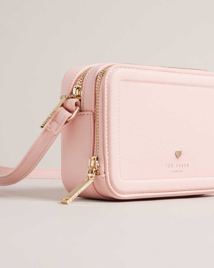 Ted Baker Stinah Heart Studded Small Camera Bag Pale Pink | 74638-WXUM