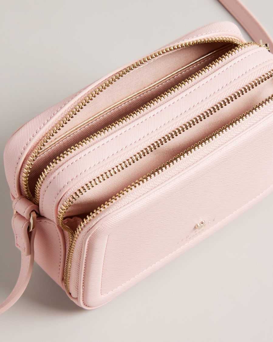 Ted Baker Stinah Heart Studded Small Camera Bag Pale Pink | 74638-WXUM