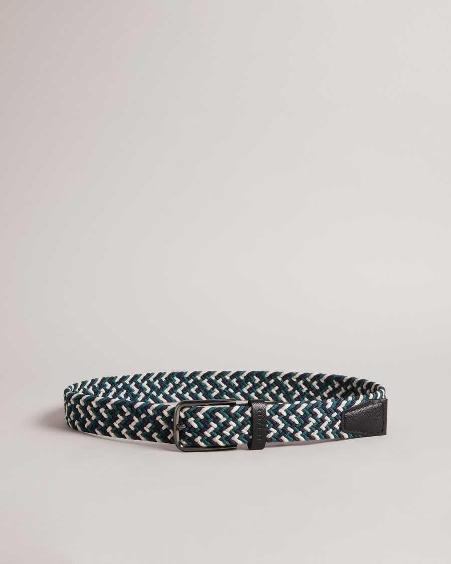 Ted Baker Strech Woven Elastic Belt Black | 96271-GJNV