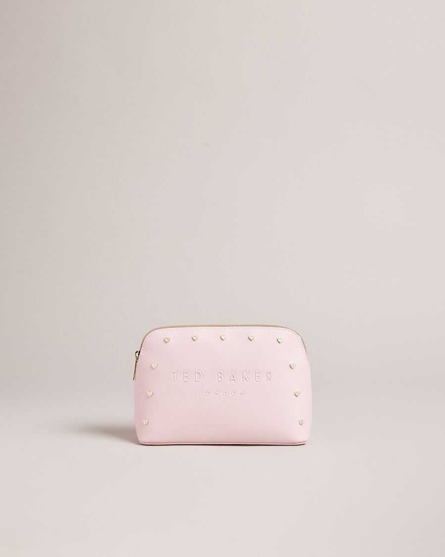 Ted Baker Studel Studded Heart Makeup Bag Pale Pink | 71402-WZGR