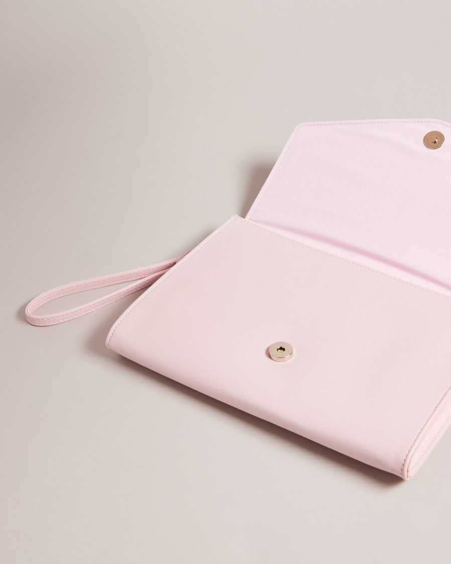 Ted Baker Studeli Studded Heart Clutch Pale Pink | 04351-LSVI