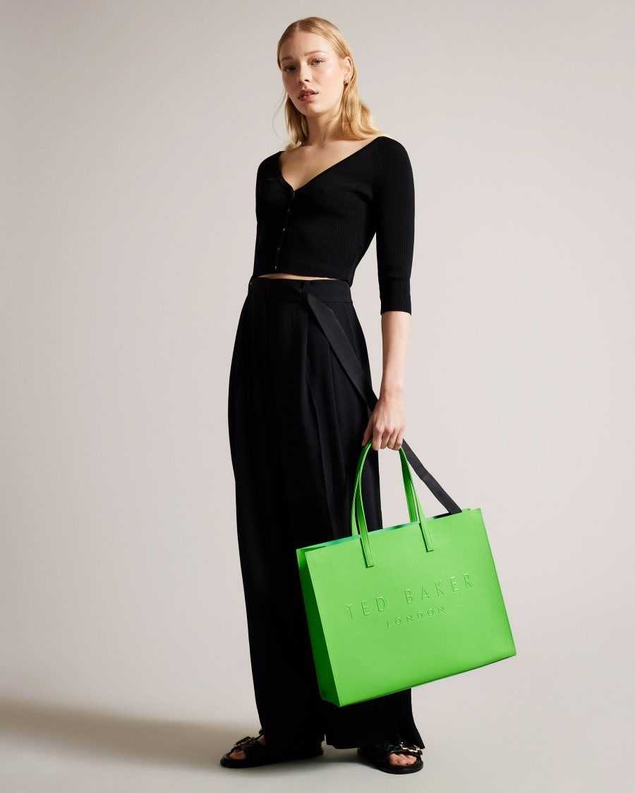 Ted Baker Sukicon Large Icon Bag Green | 98612-QDAK