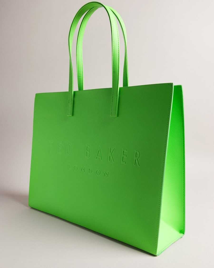 Ted Baker Sukicon Large Icon Bag Green | 98612-QDAK