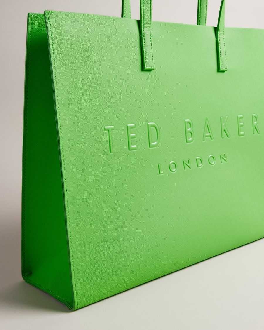 Ted Baker Sukicon Large Icon Bag Green | 98612-QDAK