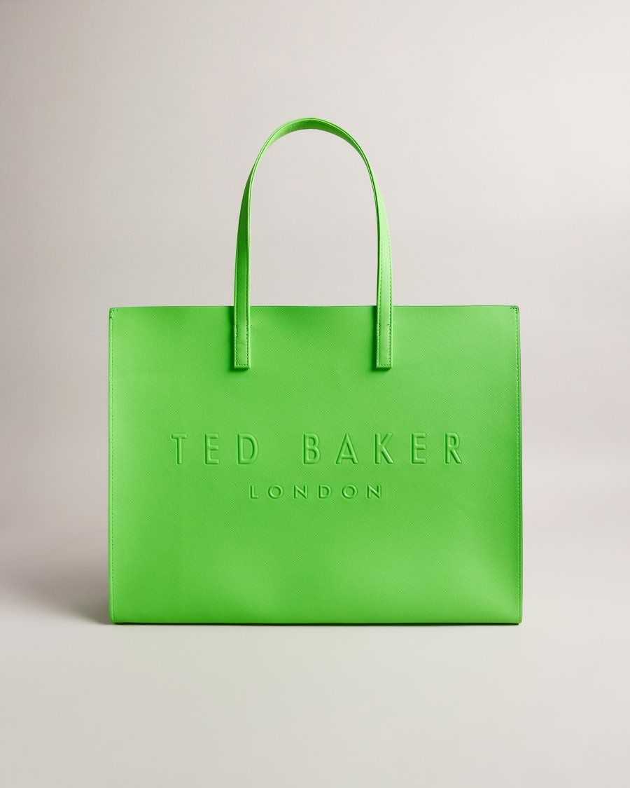 Ted Baker Sukicon Large Icon Bag Green | 98612-QDAK