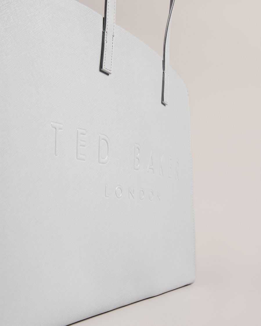 Ted Baker Sukicon Large Icon Bag Light Grey | 47520-WZHX