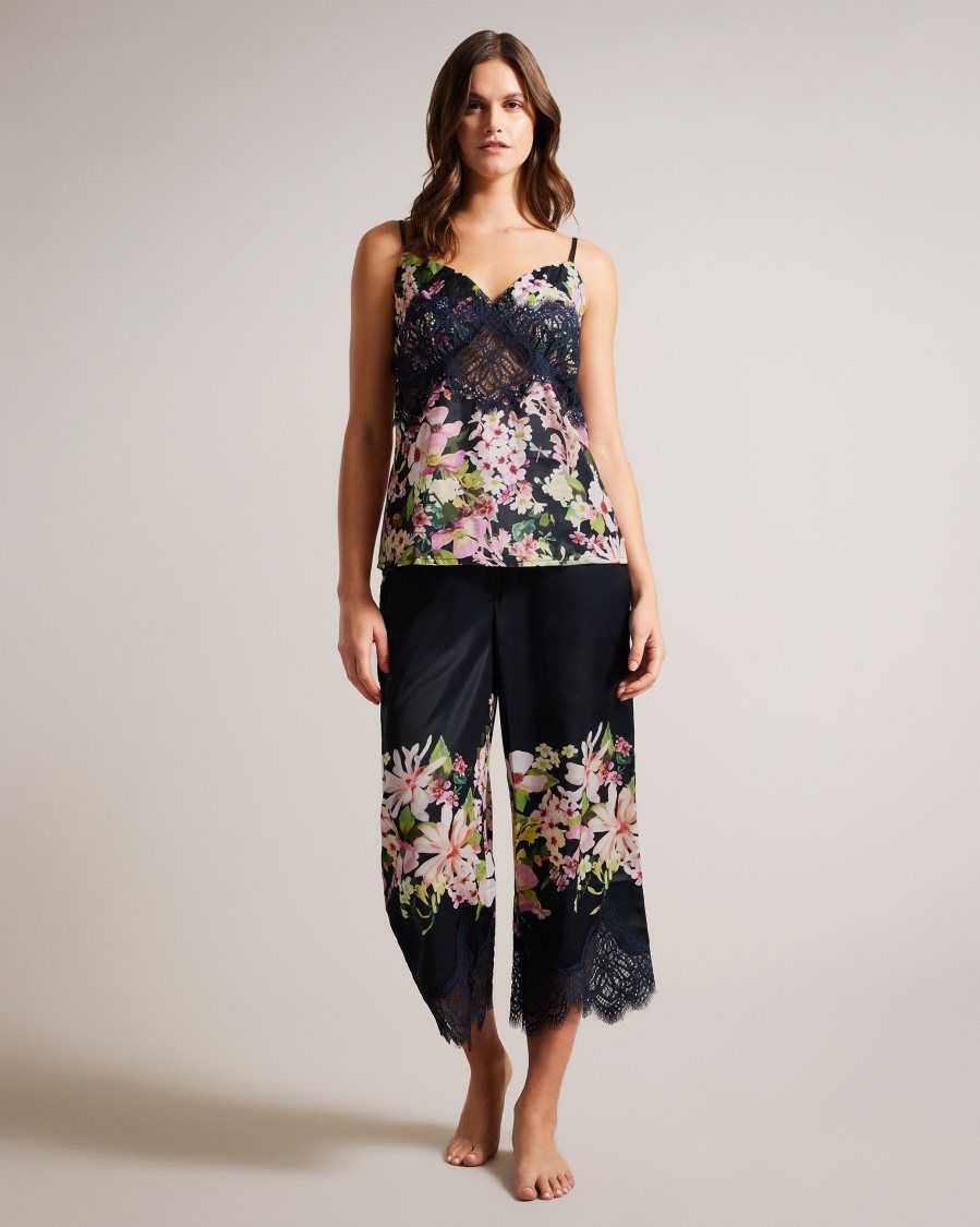 Ted Baker Tashhha Floral Cami Pyjama Set Navy | 53920-BFAX