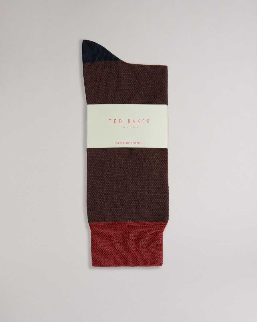 Ted Baker Tedtext Semi Plain Socks Orange | 20467-MSZP