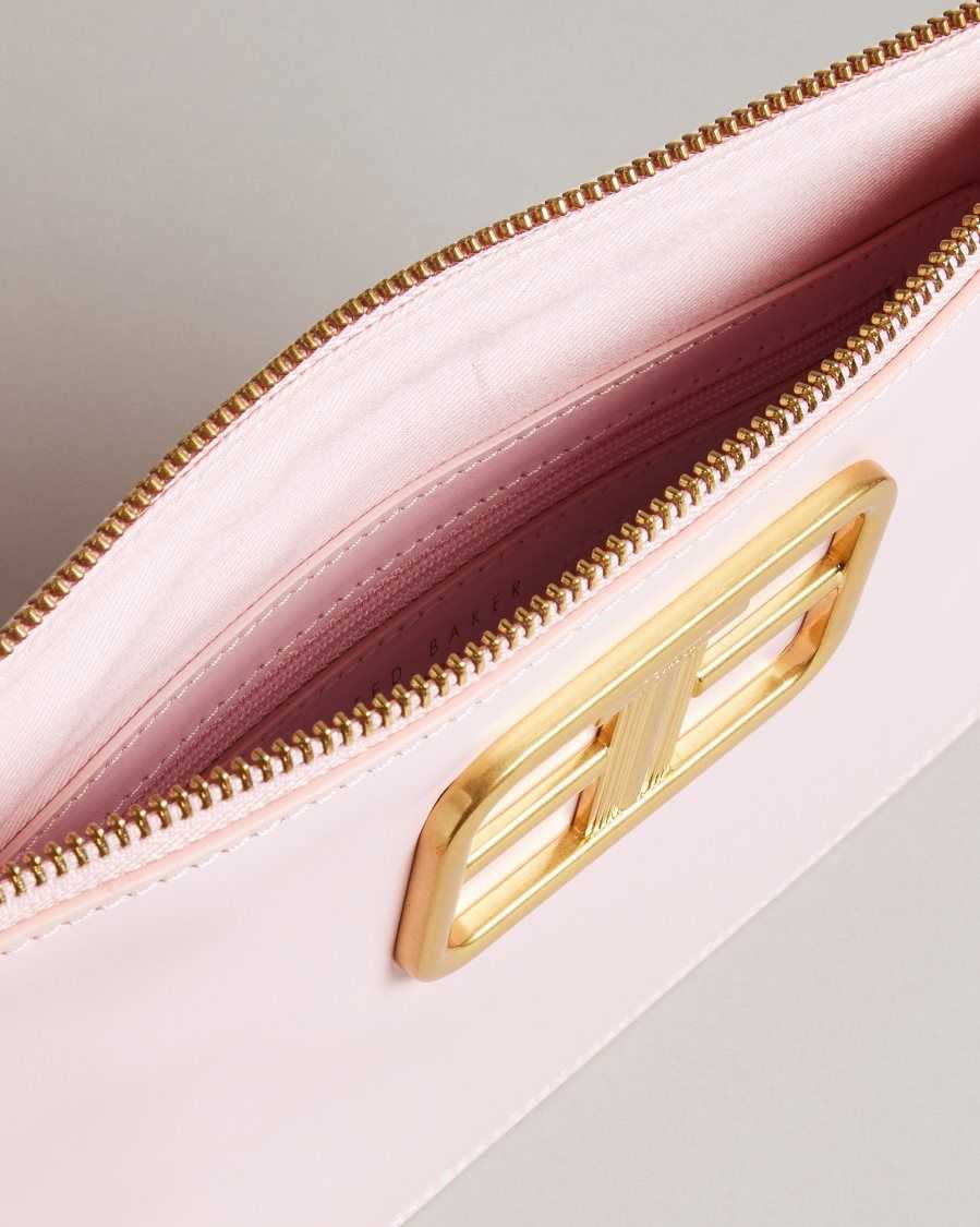 Ted Baker Tikila Statement Hardware Clutch Pale Pink | 58074-OAQD