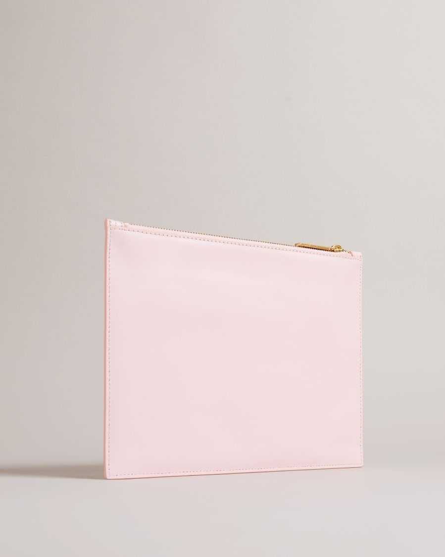 Ted Baker Tikila Statement Hardware Clutch Pale Pink | 48960-LZEM