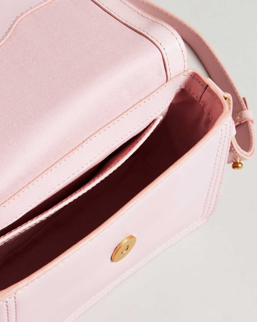 Ted Baker Tikisha Statement Hardware Mini Crossbody Bag Pale Pink | 02143-EWSH