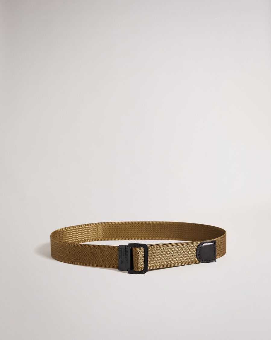 Ted Baker Timmey Woven Belt Khaki | 43706-WSBH