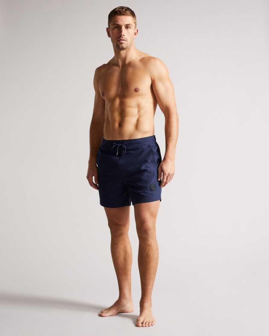 Ted Baker Trehil Plain Swim Shorts Navy | 69754-MYCX