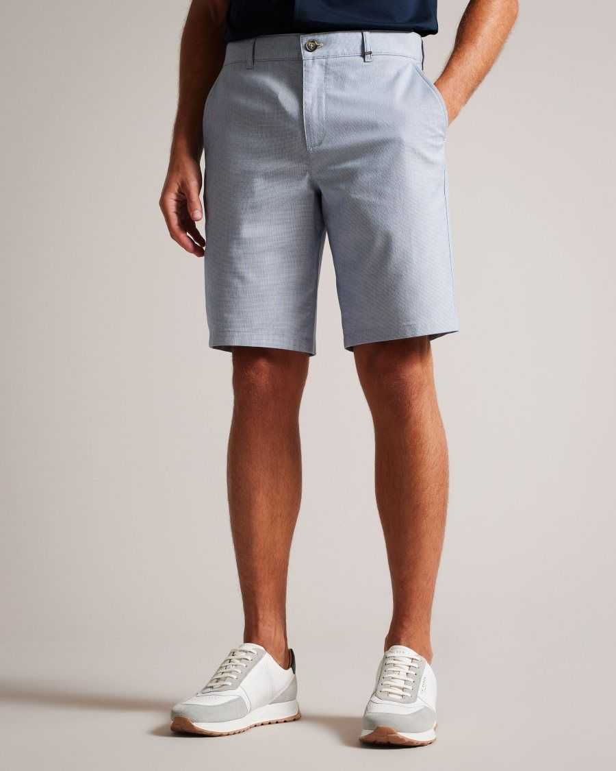 Ted Baker Tura Regular Fit Cotton Shorts Blue | 70468-OLIT