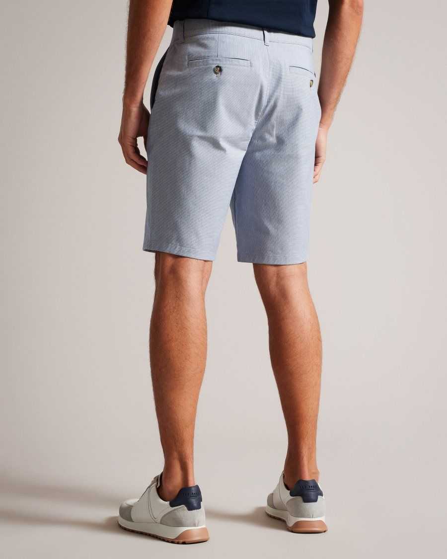 Ted Baker Tura Regular Fit Cotton Shorts Blue | 70468-OLIT