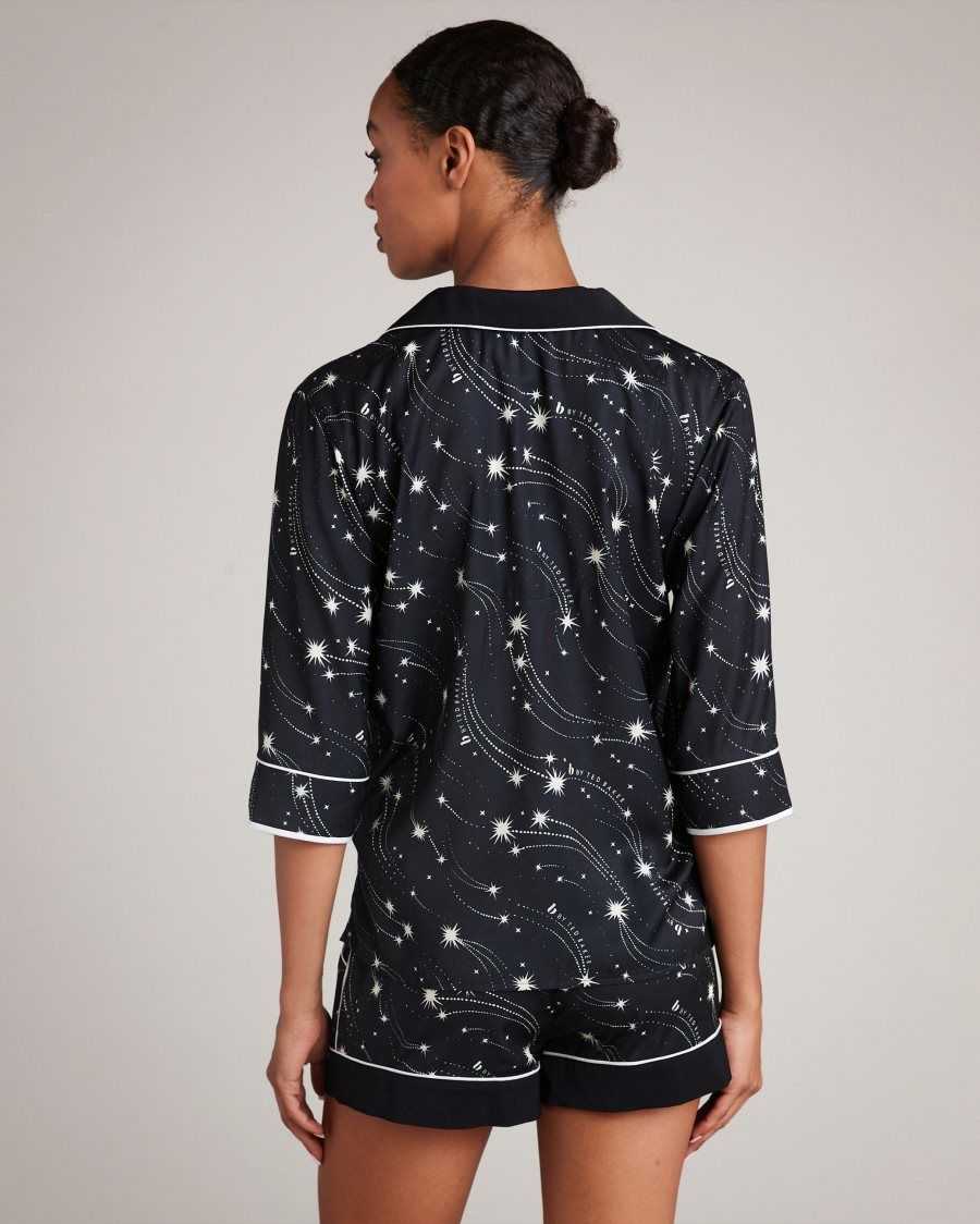 Ted Baker Vesela Star Print Pyjama Set Black | 61042-VBWI