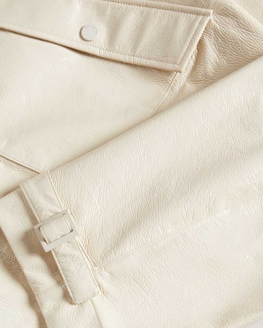 Ted Baker Vinala Utility Vinyl Trousers Ivory | 29740-IPNJ