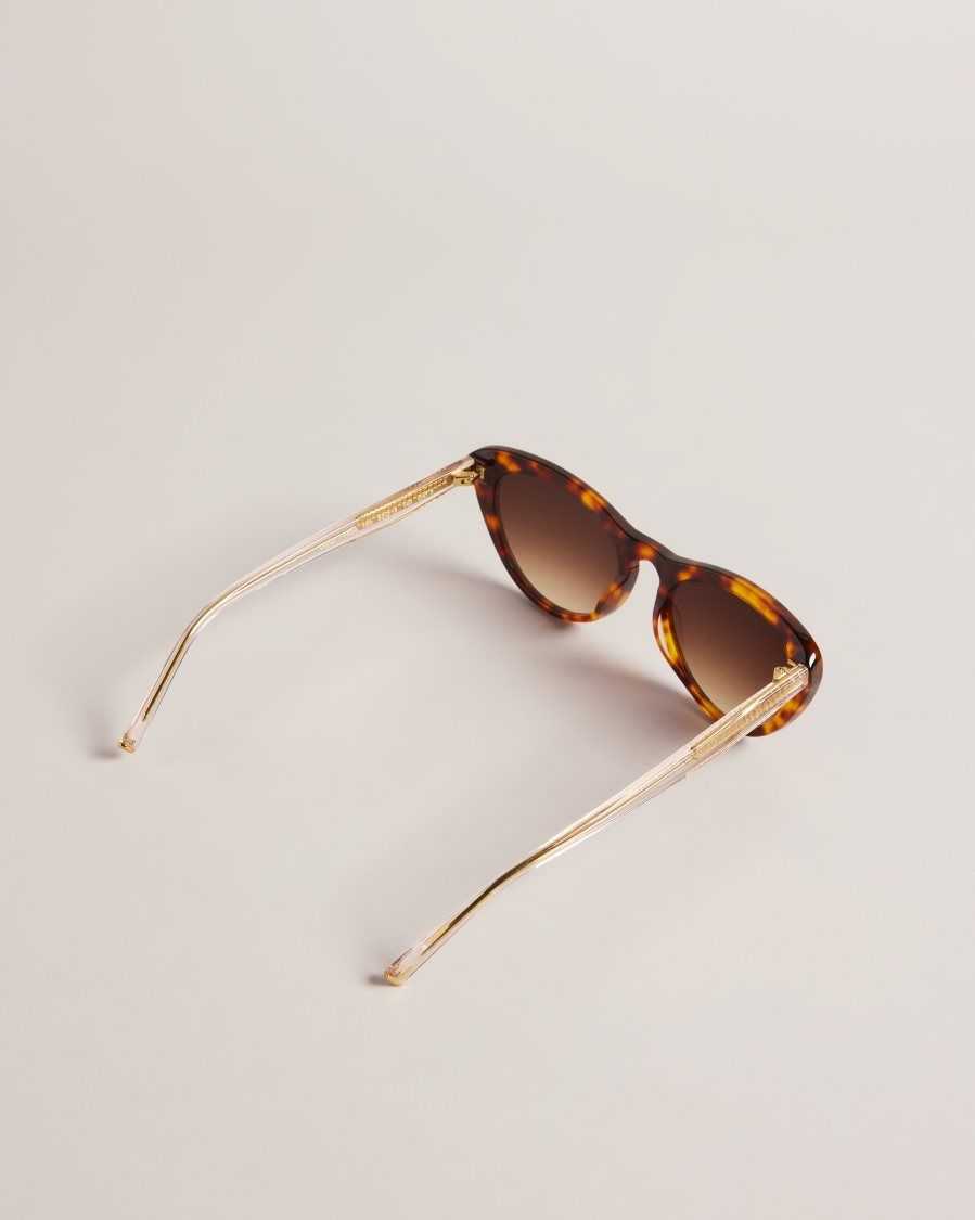 Ted Baker Violets Cat Eye Frame Sunglasses Tortoiseshell | 19268-ISMU