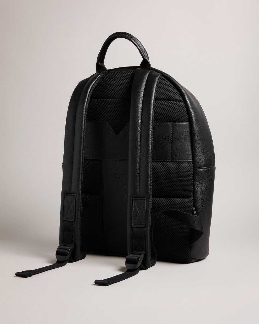 Ted Baker Waynor House Check PU Backpack Black | 71953-UJPC