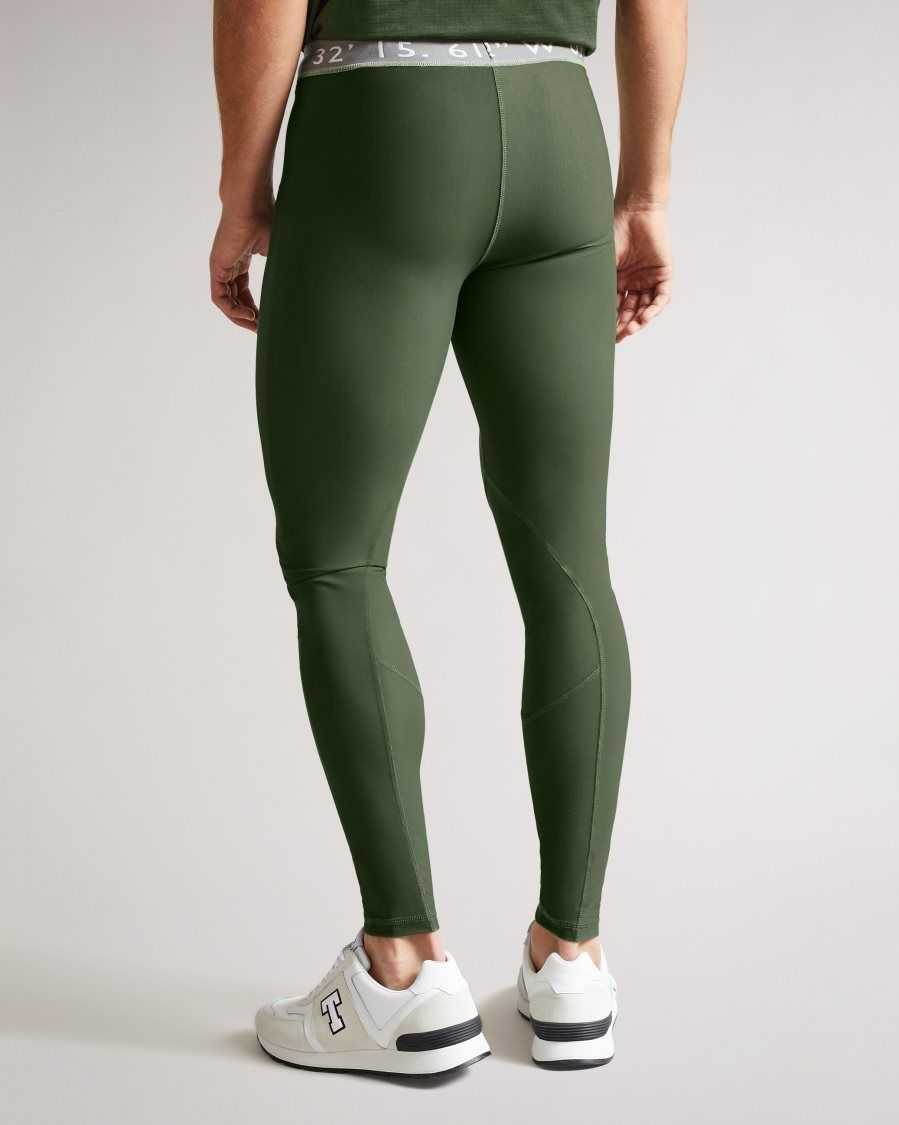 Ted Baker Wiggins Active Sport Leggings Khaki | 50421-CSQO