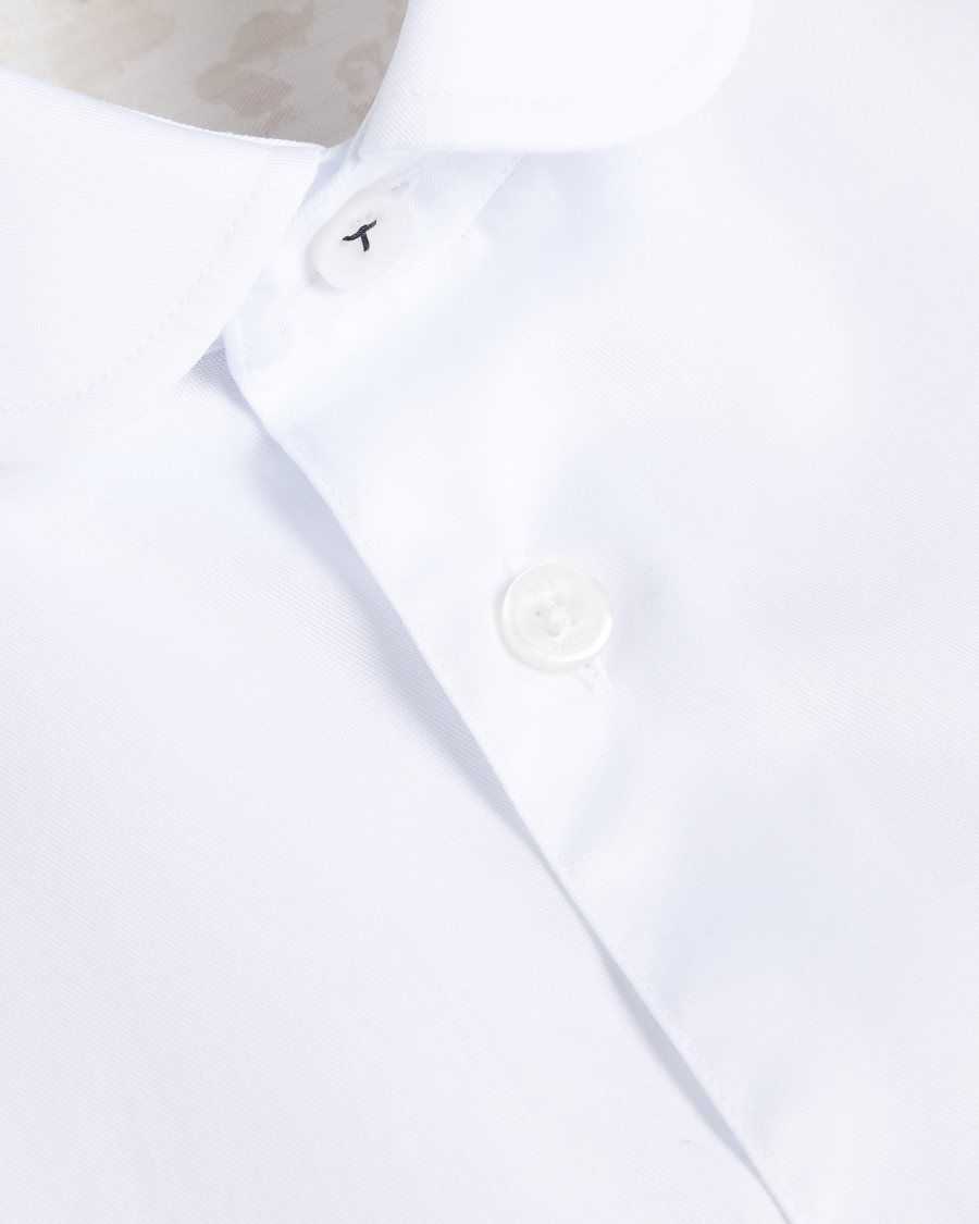 Ted Baker Witfor Long Sleeve Rounded Collar Shirt White | 51804-GXPV