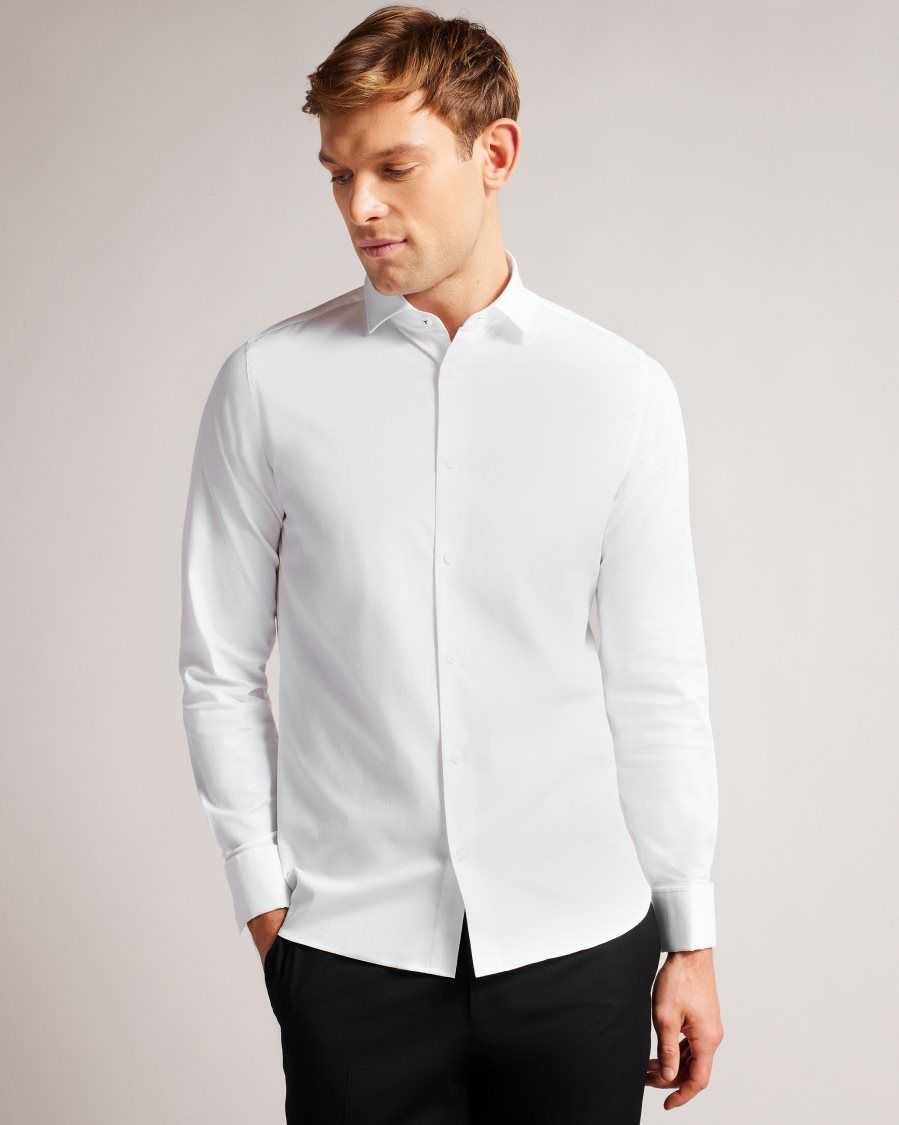 Ted Baker Witree Long Sleeve Shirt White | 30689-FLIT