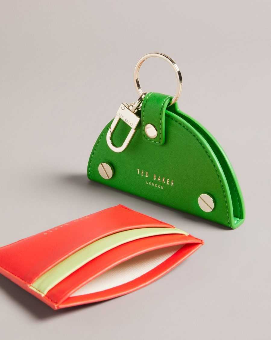 Ted Baker Wmelon Watermelon Keyring And Card Holder Red | 97012-KCUF