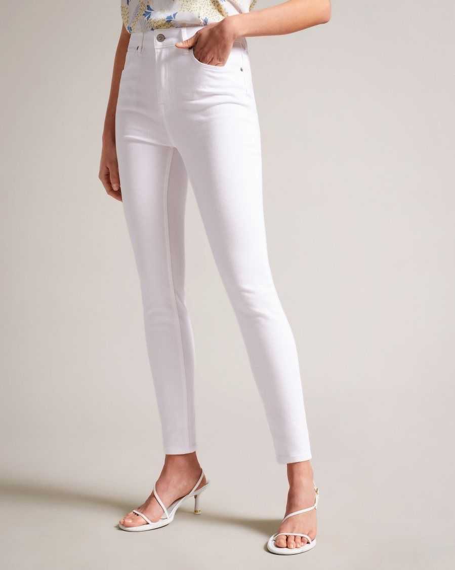 Ted Baker Ziarah Skinny Jeans White | 69327-WOEG